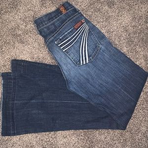 7 for all mankind jeans dojo flip flop